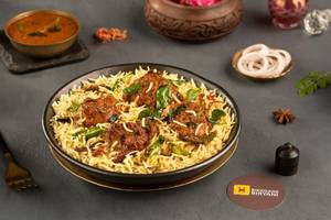 Andhra Mutton Bonelss (fry) Biryani -750ml