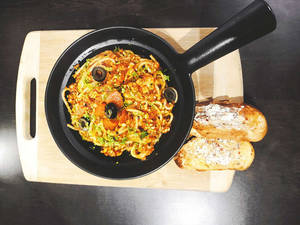 Red Sauce Keema Pasta