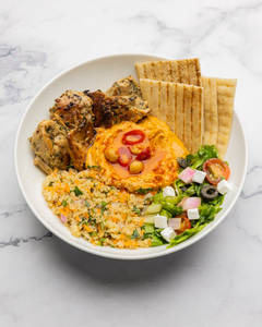 Spicy Hummus & Chicken Superbowl