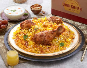 Hyderabadi guntur chicken dum biryani