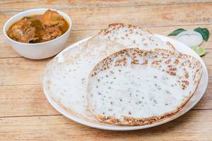 Appam [3 Pcs] With Chicken Curry