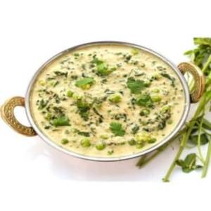 Methi Mutter Malai (Sweet) White Gravy