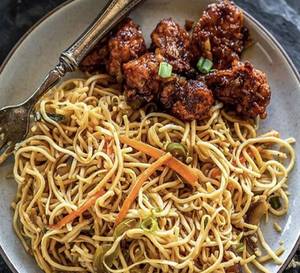 Masala Dosa + Veg Chowmein Half + Spring Roll Half