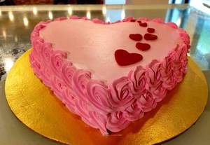 Strawberry Heart Shape Premium Exotic Cake