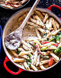Cheese Chicken Penne White Sauce Pasta