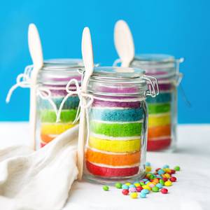 Rainbow Jar Cake