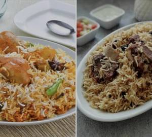 Lucknowi Mutton Pulao & Chicken Dum Biryani