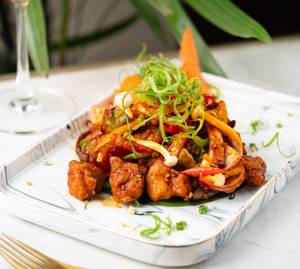 Cantonese Style Chilli Chicken - Muddled Red Chillies