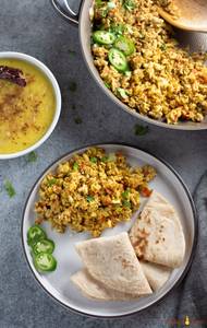 Simple Egg Burgi Chapathi Meal