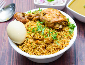 Chicken Biryani with Egg