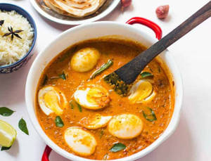 Egg Curry with  Tawa  butter Roti