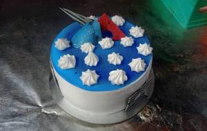 Blueberry Garnish Cake