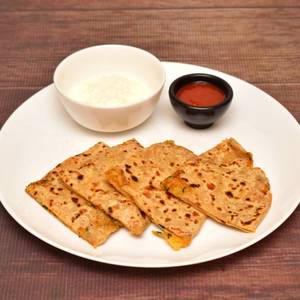 Achar With 2 Aloo Paratha