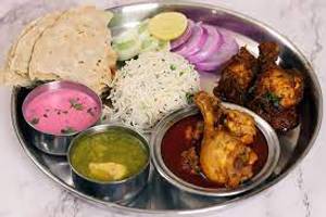 Chicken thali