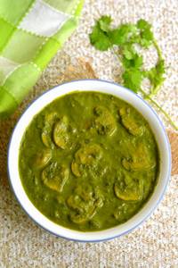Lasuni Palak Mushroom