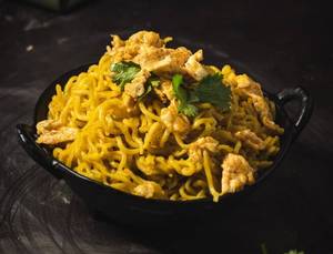 Special egg chicken butter maggi