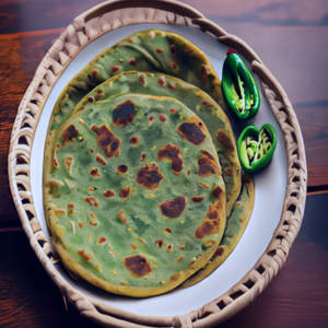 Hari Mirchi Parantha