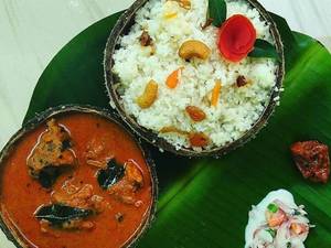 Ghee Rice + Chicken Curry Combo