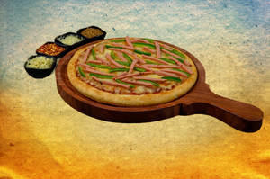 Chicken Salami Pizza