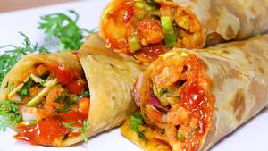 Veg Schezwan Roll