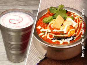 Kadai Paneer + Lassi