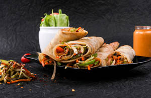 Paneer Chilly Roll 