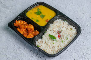 Jeera Rice + Chilly Gobi + Dal Fry