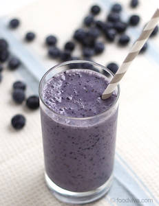 Blueberry milkshake