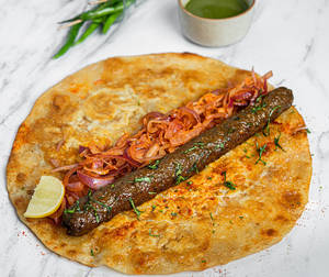 Mutton Seekh Kabab And Egg Roll