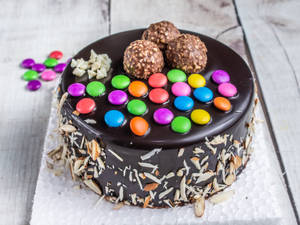 Chocolate Ferrero Rocher Cake (Eggless)