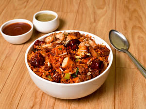 Schezwan Chicken Rice