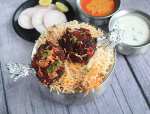Chicken Lollypop Biryani