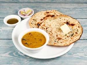 3 Laccha Paratha + Shahi Paneer