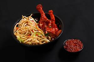 Chicken Lollipop Masala Noodles Bowl