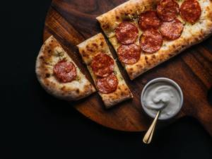 Stuffed Garlic Bread with Pepperoni