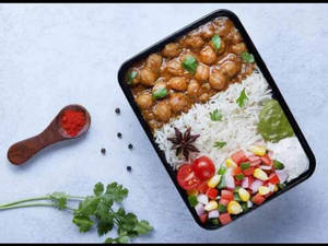 Chatpate Chole And Rice Combo