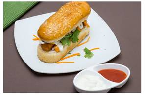 Indian veg Hot dog