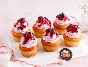 Blueberry Cupcake (6 Pieces)