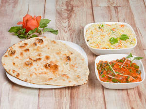 Dal Makhani + Rice+ Butter Naan + Salad