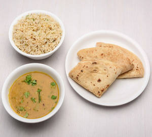 Dal Fry + 2 Tawa Roti + Jeera Fried Rice