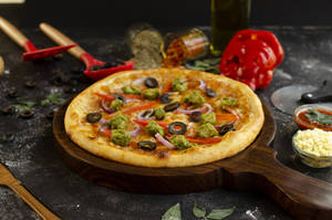 Chimichurri Spiced Chicken Pizza