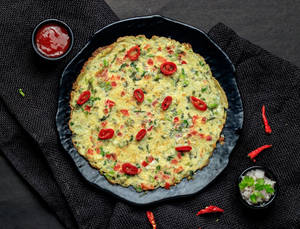 Masala Omelette (made From 2-3 Eggs)