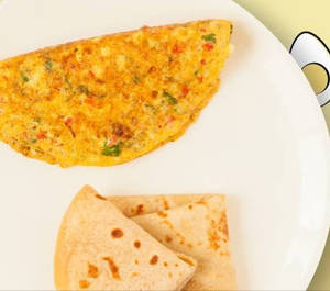 Double Egg Omlette + 2roti