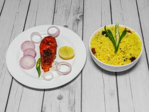Lemon Rice with Fish Fry