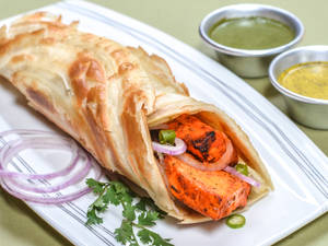 Egg Chicken Paneer Roll