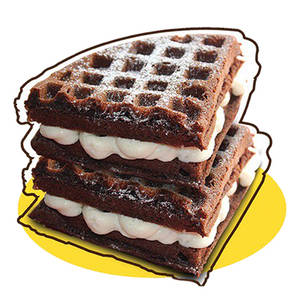 Dark White Chocolate Waffle