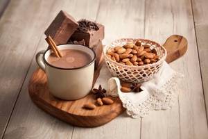 Almond Flavored Coffee +  (free Snacks)