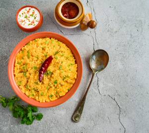 Dal khichdi with pickle