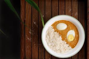 Kerala Styled Egg Roast Over Rice