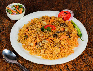 Spl Mushroom Biriyani (basmathi)